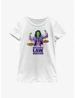 HER Marvel She-Hulk Superhuman Law Scales Youth Girls T-Shirt