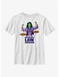 HER Marvel She-Hulk Superhuman Law Scales Youth T-Shirt