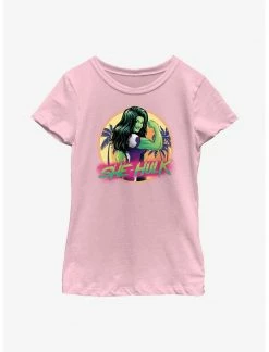 HER Marvel She-Hulk Beach Badge Youth Girls T-Shirt