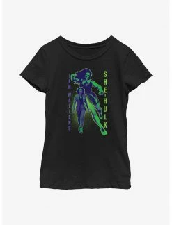 HER Marvel She-Hulk Walters Gradient Youth Girls T-Shirt