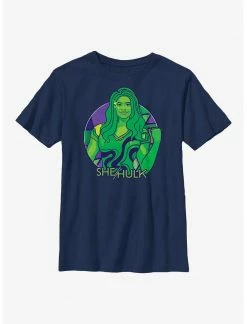 HER Marvel She-Hulk Color Block Circle Badge Youth T-Shirt