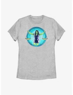 HER Marvel She-Hulk Superhuman Law Division Badge Womens T-Shirt
