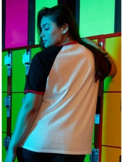 HUNIVERS Her Universe Stranger Things Demogorgon Hunter Raglan T-Shirt Plus Size -HER SHOP unnamed file 531