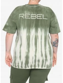 HUNIVERS Her Universe Star Wars Rebel Tie-Dye T-Shirt Plus Size Her Universe Exclusive