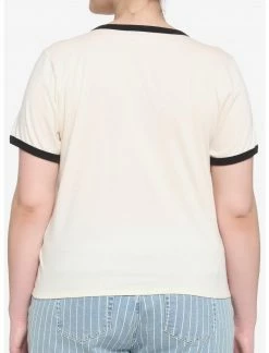 HUNIVERS Fantastic Beasts: The Secrets Of Dumbledore Beasts Tie-Front Ringer T-Shirt Plus Size -HER SHOP unnamed file 554