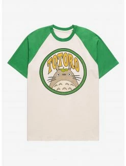 OURUNVRS Our Universe Studio Ghibli My Neighbor Totoro Circular Portrait Raglan T-Shirt