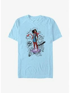 Marvel Ms. Marvel Hero Scribbles T-Shirt