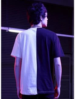 OURUNVRS DC Comics The Batman Riddler Split T-Shirt -HER SHOP unnamed file 584