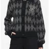 HUNIVERS Harry Potter Hogwarts Argyle Cardigan