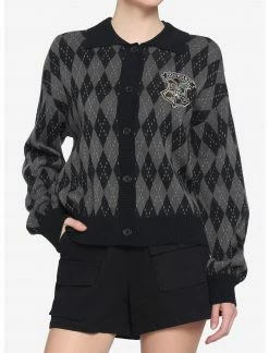 HUNIVERS Harry Potter Hogwarts Argyle Cardigan