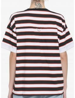 HUNIVERS Her Universe Disney Mickey Mouse Lineup Stripe T-Shirt -HER SHOP unnamed file 612