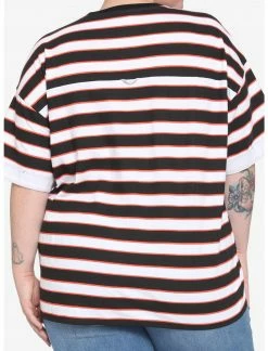 HUNIVERS Her Universe Disney Mickey Mouse Lineup Stripe T-Shirt Plus Size -HER SHOP unnamed file 615