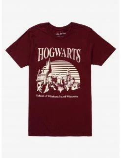 BIOWORLD Harry Potter Hogwarts Outline T-Shirt