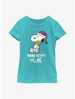 HER Peanuts Snoopy Goodnight Hugs Youth Girls T-Shirt