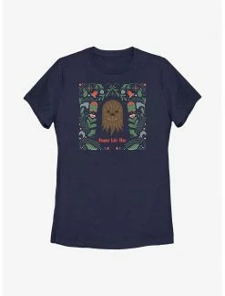 HER Star Wars Chewie Happy Life Day Womens T-Shirt