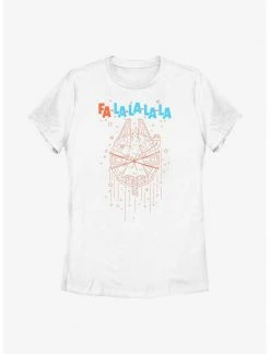 HER Star Wars Fa La La Falcon Womens T-Shirt