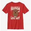 HER Star Wars Chewie Happy Life Day Youth T-Shirt