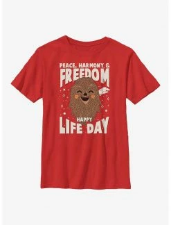 HER Star Wars Chewie Happy Life Day Youth T-Shirt