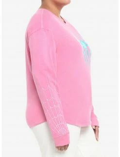 HUNIVERS Her Universe Marvel Spider-Gwen Long-Sleeve T-Shirt Plus Size -HER SHOP unnamed file 67