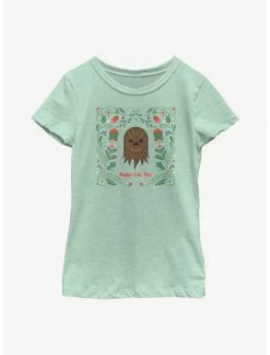 HER Star Wars Chewie Happy Life Day Youth Girls T-Shirt