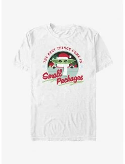 HER Star Wars The Mandalorian Santa Grogu Small Packages T-Shirt