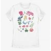 HER Disney Alice In Wonderland Friends Flowers Womens T-Shirt