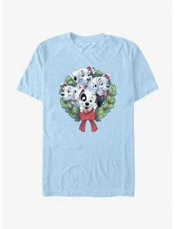 HER Disney 101 Dalmatians Puppy Christmas Wreath T-Shirt