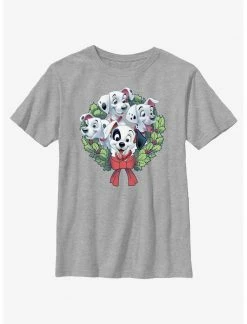 HER Disney 101 Dalmatians Puppy Christmas Wreath Youth T-Shirt