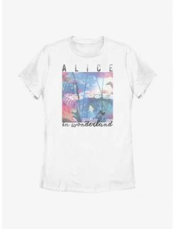 HER Disney Alice In Wonderland Garden Scene Womens T-Shirt