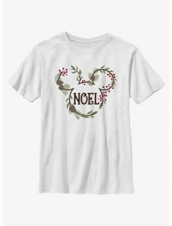 HER Disney Mickey Mouse Noel Mistletoe Ears Youth T-Shirt