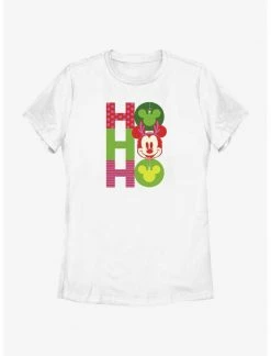 HER Disney Mickey Mouse Ho Ho Ho Ornaments Womens T-Shirt
