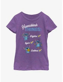 HER Disney Lilo & Stitch Hanukkah List Youth Girls T-Shirt