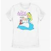 HER Disney Alice In Wonderland Dinah Flower Crown Womens T-Shirt