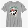 HER Disney Mickey Mouse Snowflakes Santa Mickey Youth T-Shirt