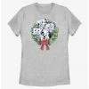 HER Disney 101 Dalmatians Puppy Christmas Wreath Womens T-Shirt