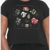 HER Dark Fungi Cottagecore Crop Girls T-Shirt Plus Size