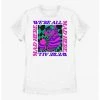 HER Disney Alice In Wonderland All Mad Trippy Cheshire Womens T-Shirt