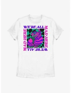 HER Disney Alice In Wonderland All Mad Trippy Cheshire Womens T-Shirt