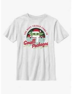 HER Star Wars The Mandalorian Santa Grogu Small Packages Youth T-Shirt