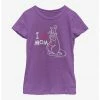 HER Disney Winnie The Pooh I Love Mom Youth Girls T-Shirt