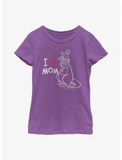 HER Disney Winnie The Pooh I Love Mom Youth Girls T-Shirt