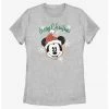 HER Disney Mickey Mouse Snowflakes Santa Mickey Womens T-Shirt