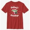 HER Star Wars The Mandalorian Santa Grogu Galaxy's Greetings Youth T-Shirt