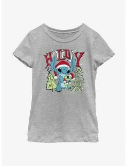 HER Disney Lilo & Stitch Holiday Aloha Youth Girls T-Shirt