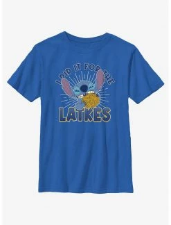 HER Disney Lilo & Stitch Did It For Hanukkah Latkes Youth T-Shirt