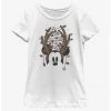 HER Disney Mickey Mouse Christmas Light Antlers Youth Girls T-Shirt