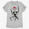 HER Disney The Nightmare Before Christmas Santa Jack Christmas Lights Womens T-Shirt