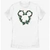 HER Disney Mickey Mouse Mistletoe Wreath Ears Womens T-Shirt