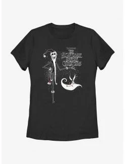 HER Disney The Nightmare Before Christmas Santa Jack And Zero Womens T-Shirt