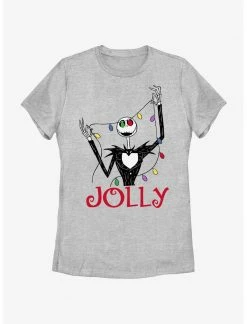 HER Disney The Nightmare Before Christmas Jack Jolly Lights Womens T-Shirt